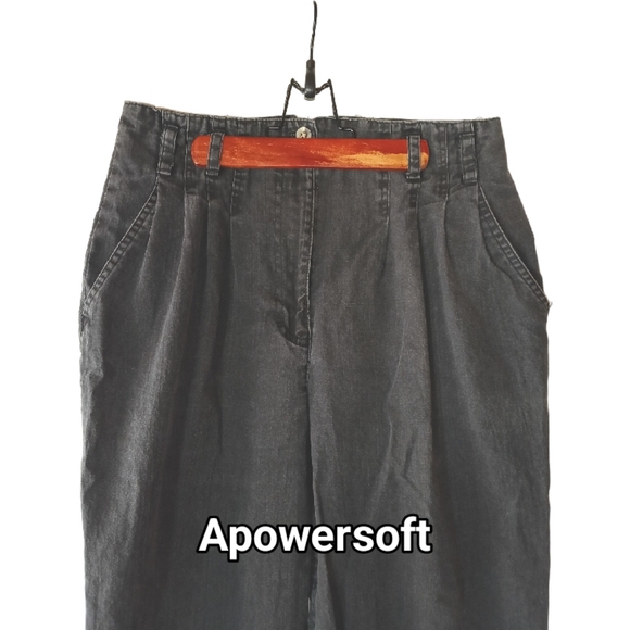 Stylish Gray High-Waisted Pants (0045) - Picture 7 of 9